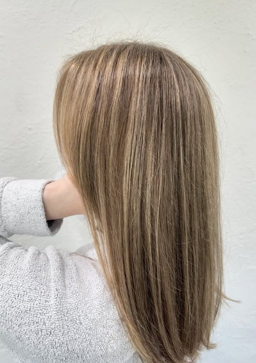 Ash blonde highlights at Elevate Salon + Spa, Charlottesville VA