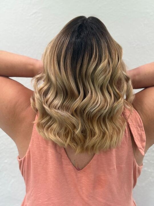 Blonde waves at Elevate Salon + Spa, Charlottesville VA