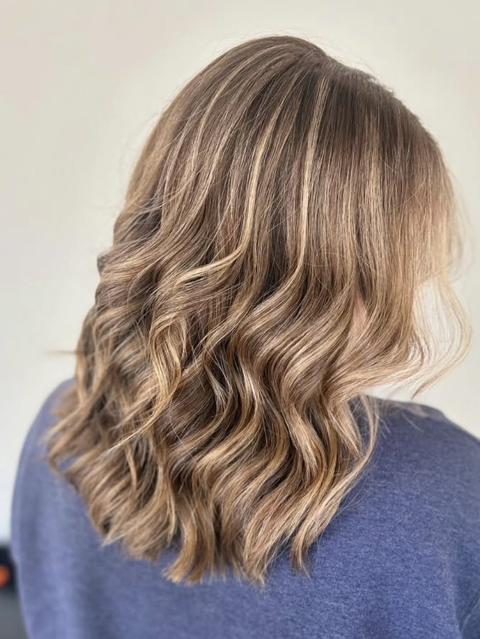 Bronde balayage curls at Elevate Salon + Spa, Charlottesville VA