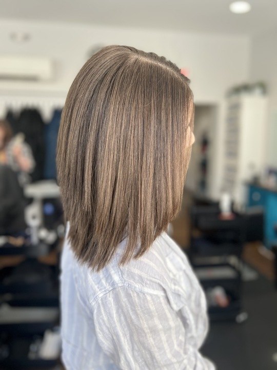 Bronde lob after at Elevate Salon + Spa, Charlottesville VA
