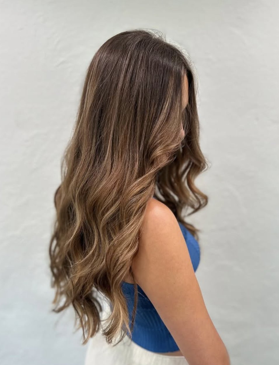 Brunette balayage waves at Elevate Salon + Spa, Charlottesville VA