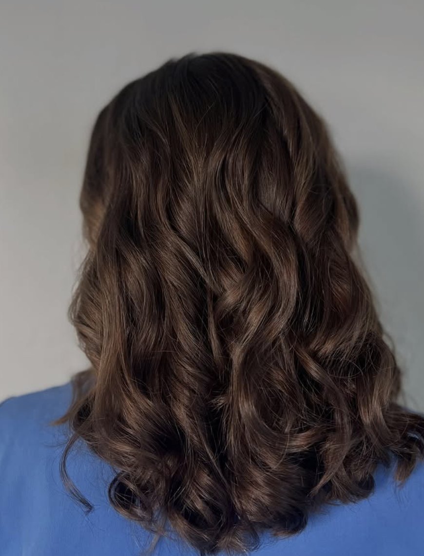 Dark brunette curls at Elevate Salon + Spa, Charlottesville VA