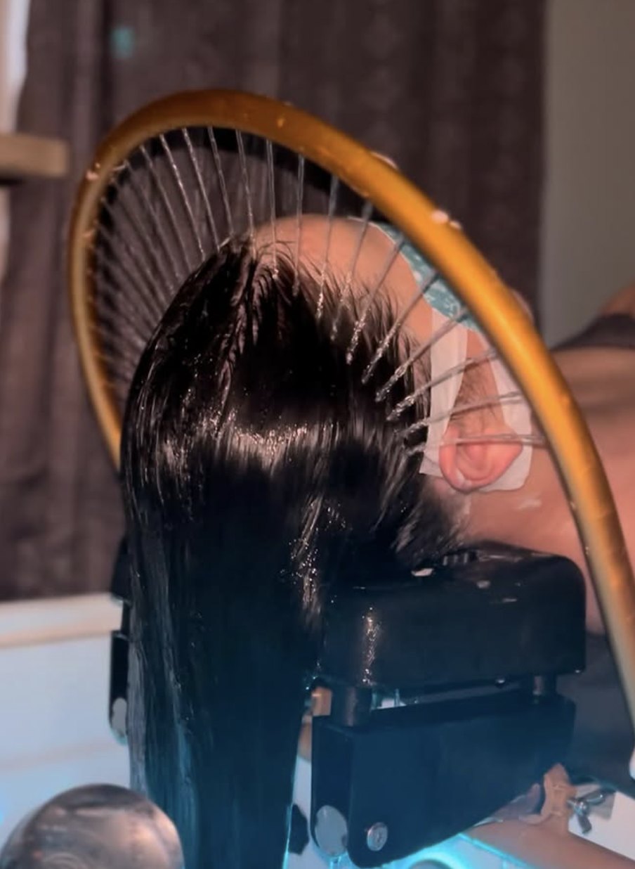 Head spa scalp treatment at Elevate Salon + Spa, Charlottesville VA