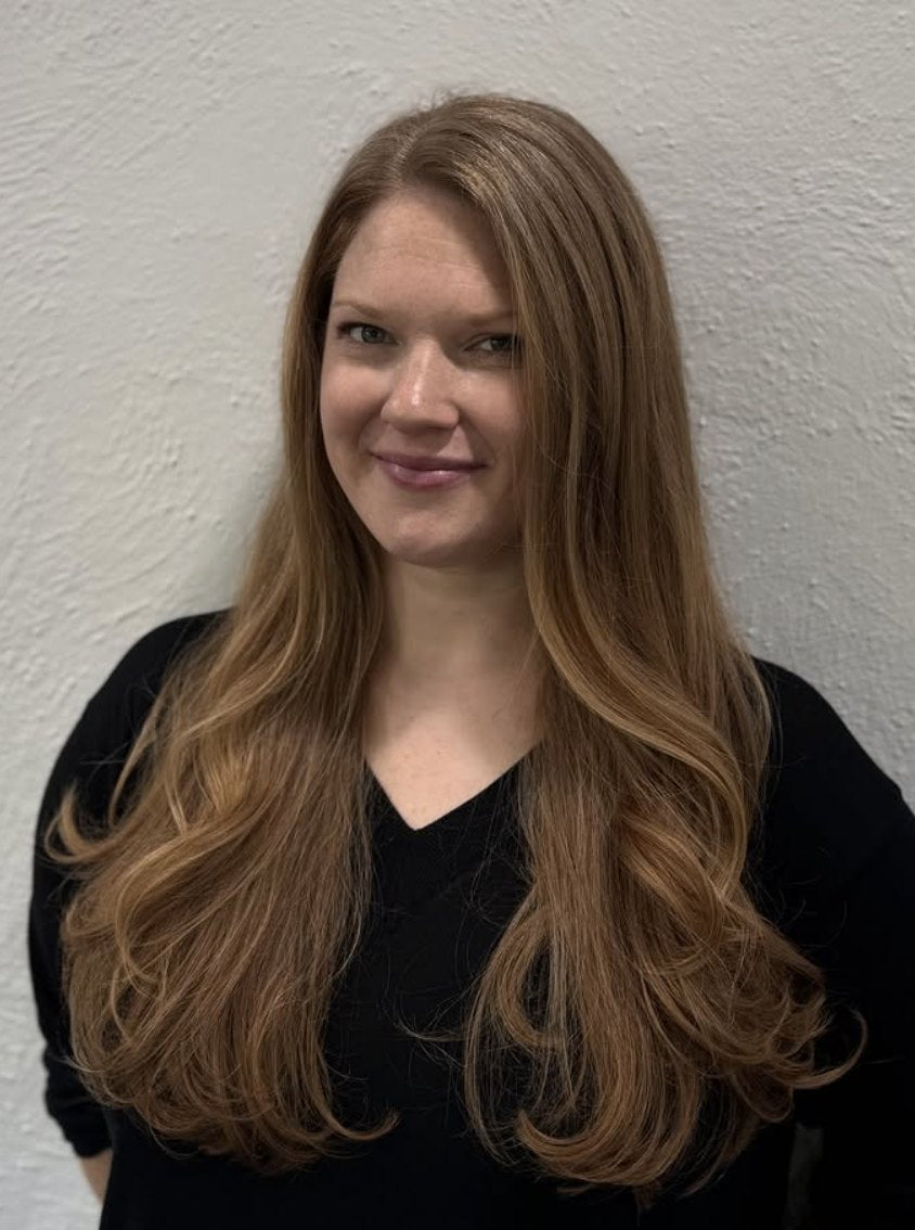 Long auburn layers at Elevate Salon + Spa, Charlottesville VA