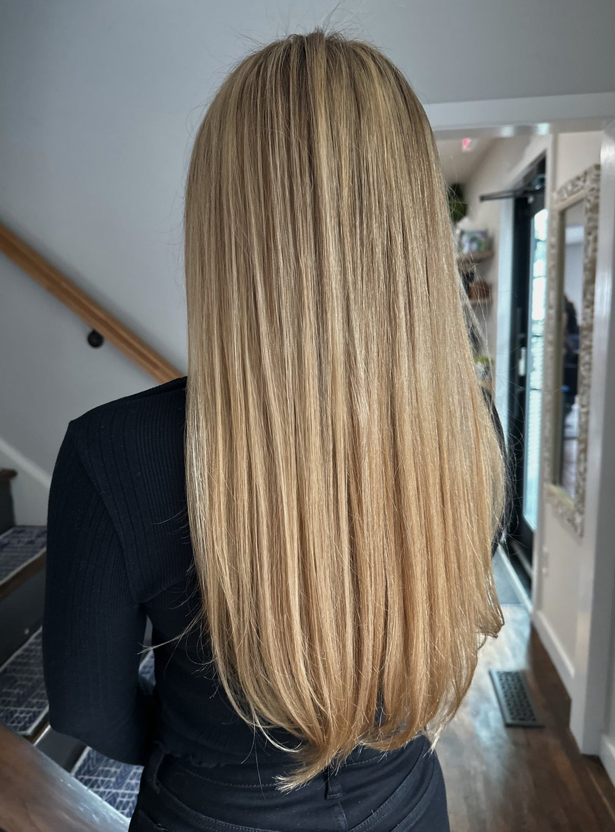 Long blonde balayage at Elevate Salon + Spa, Charlottesville VA