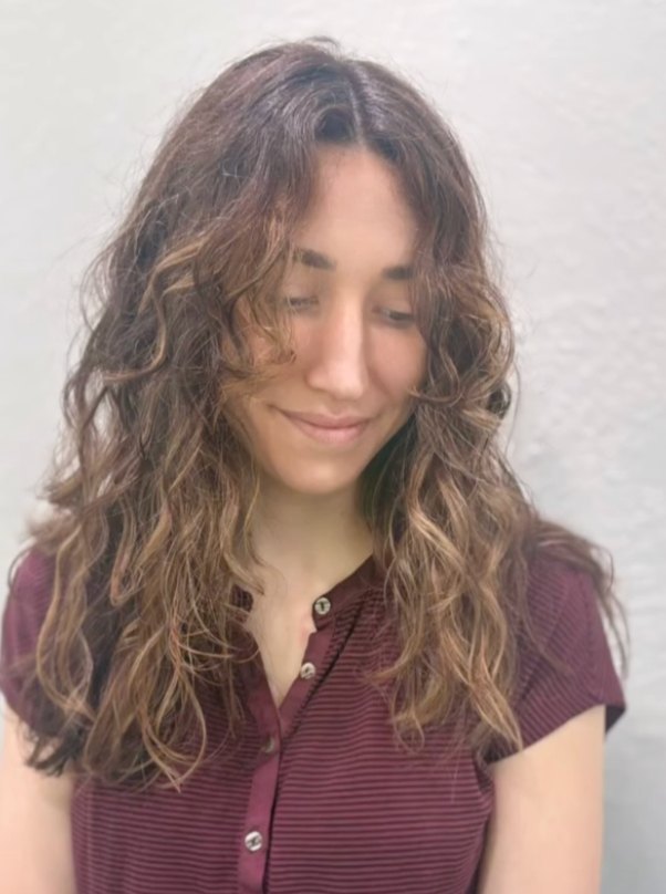 Natural brunette curls at Elevate Salon + Spa, Charlottesville VA