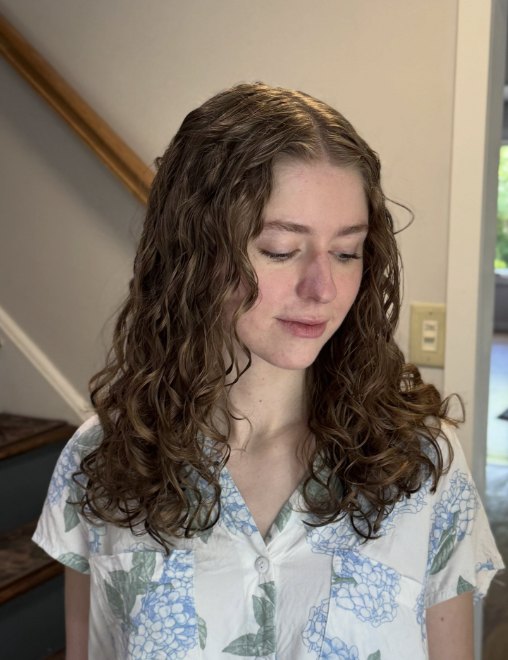 Natural curls at Elevate Salon + Spa, Charlottesville VA