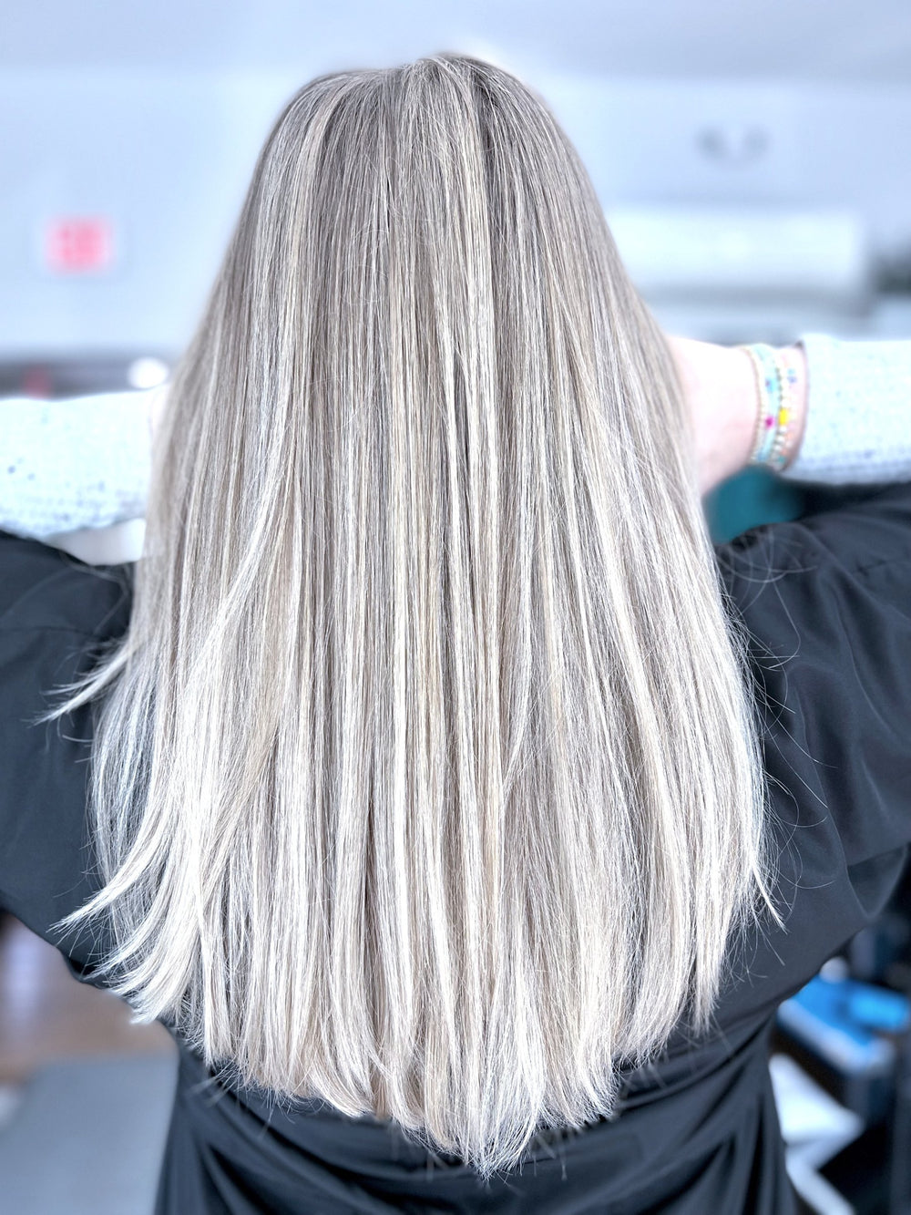 Silver blonde at Elevate Salon + Spa, Charlottesville VA
