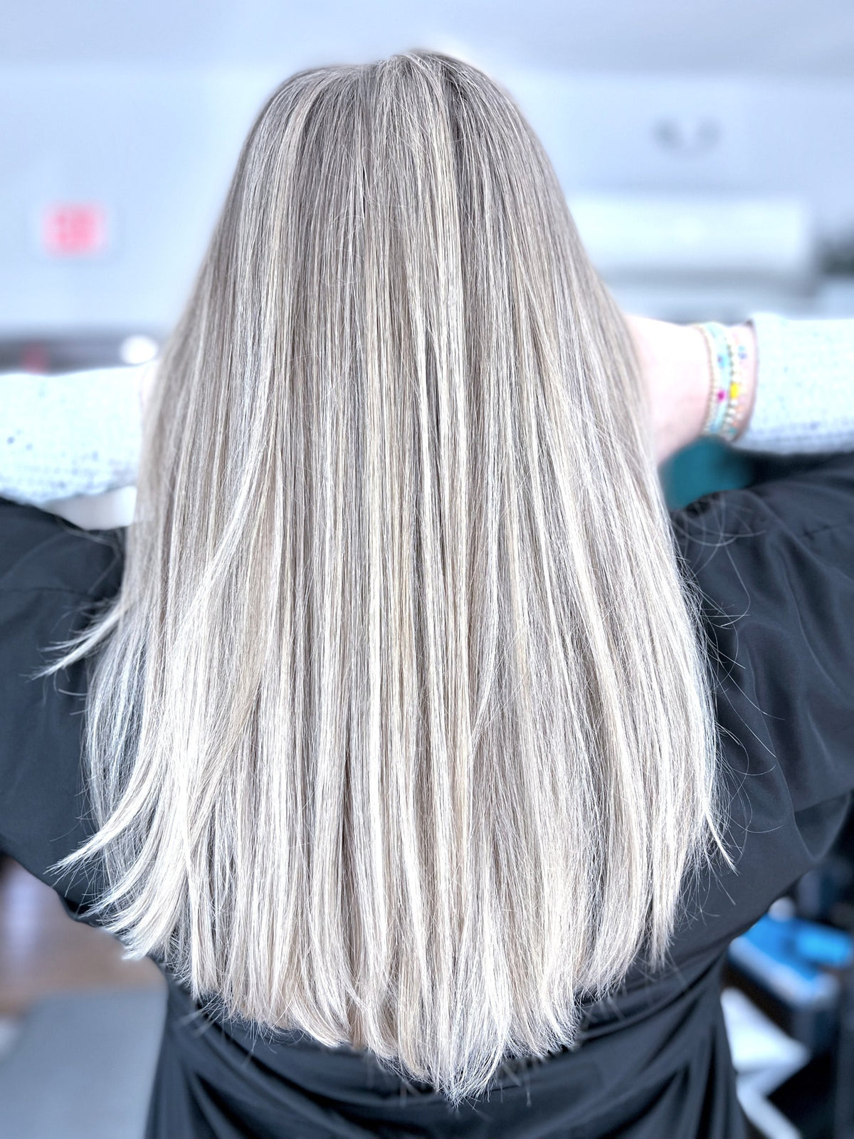 Silver blonde at Elevate Salon + Spa, Charlottesville VA