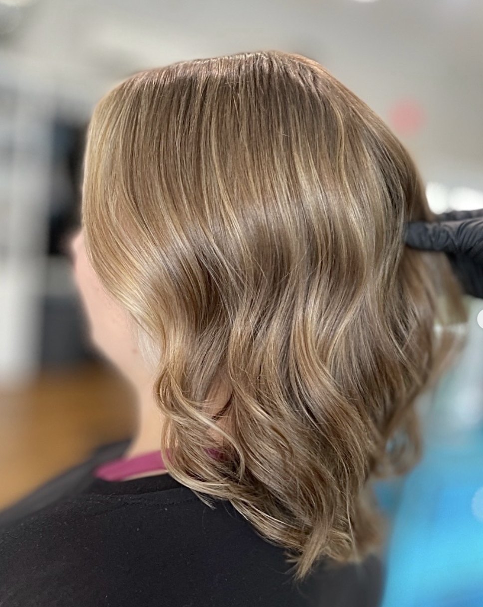 Soft bronde waves at Elevate Salon + Spa, Charlottesville VA