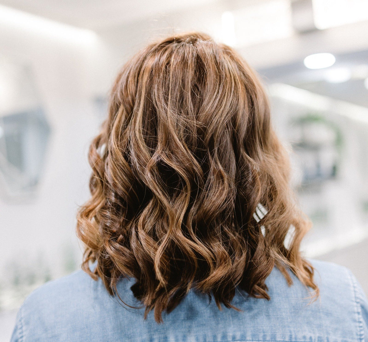 Soft brunette waves at Elevate Salon + Spa, Charlottesville VA