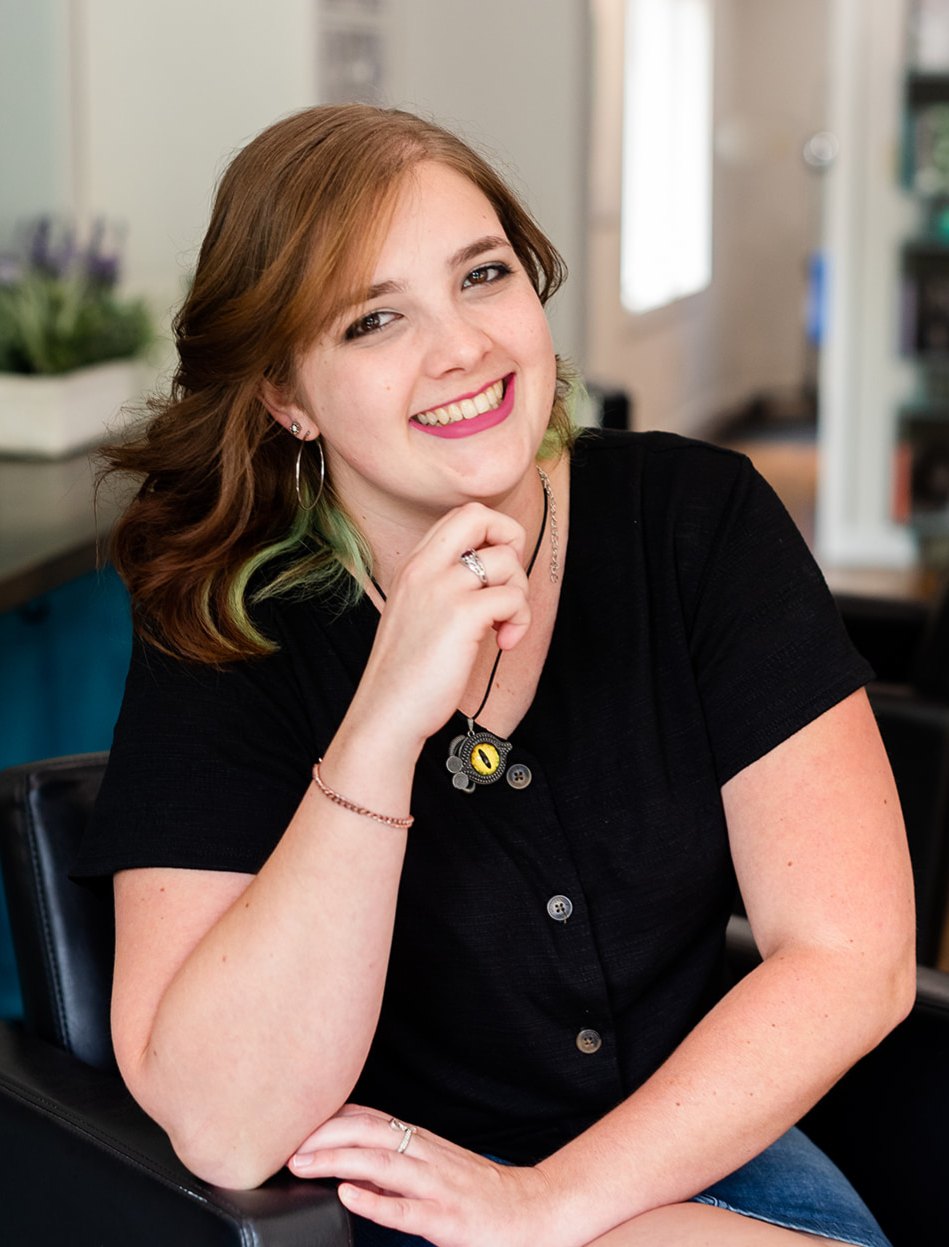 Stylist portrait at Elevate Salon + Spa, Charlottesville VA